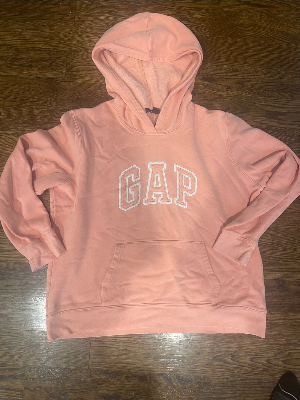 GAP Coral Peach Pullover Hoodie